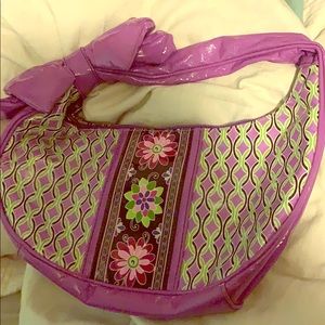 Vera Bradley Purple Punch Hobo Purse (Retired)